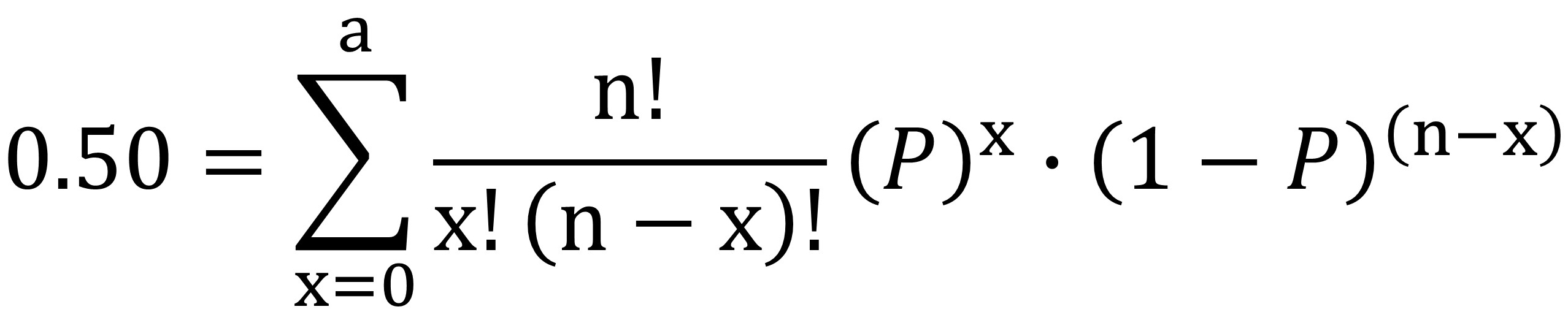 IQL BINOMIAL CDF EQUATION